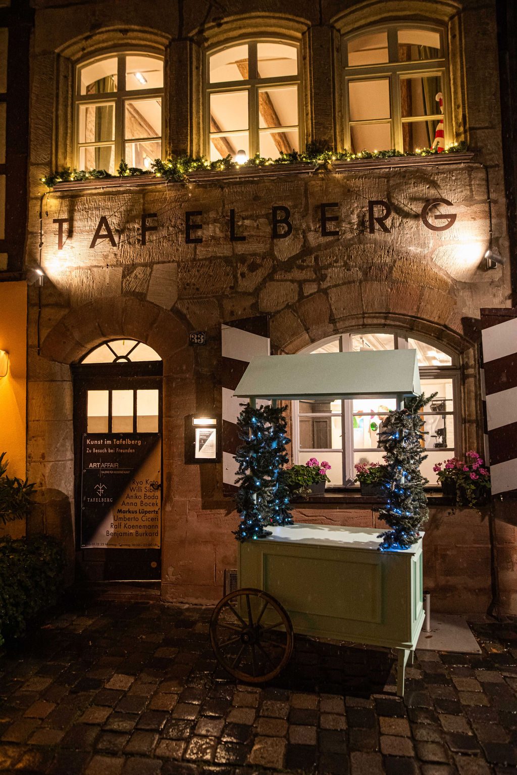 Tafelberg Fassade am Abend